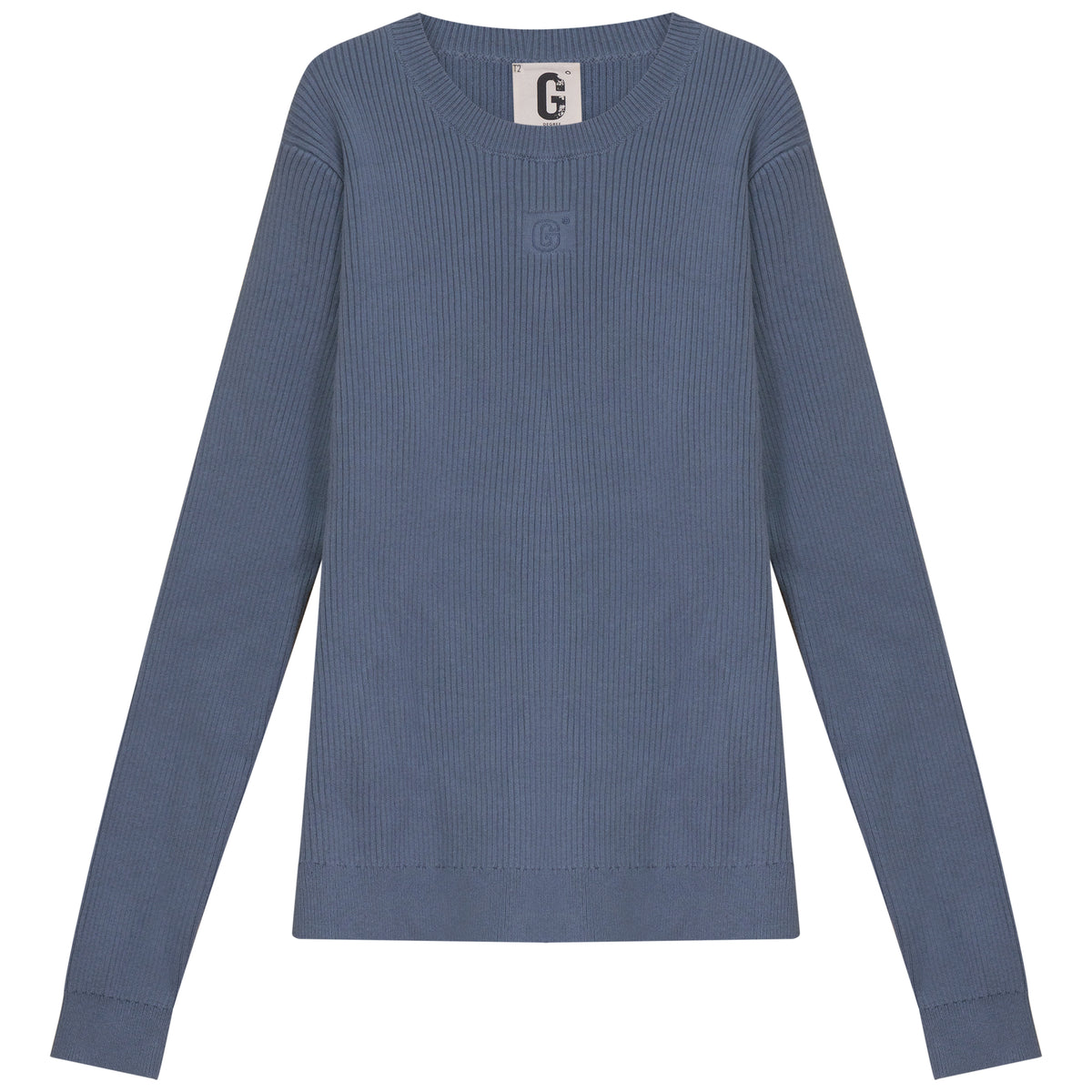 D912-BL - RIBBED HENLEY