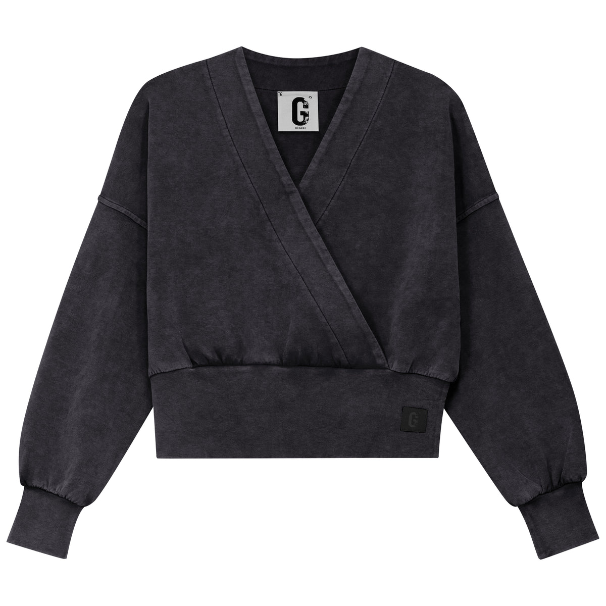 D940-BK - WRAP WASHED TOP