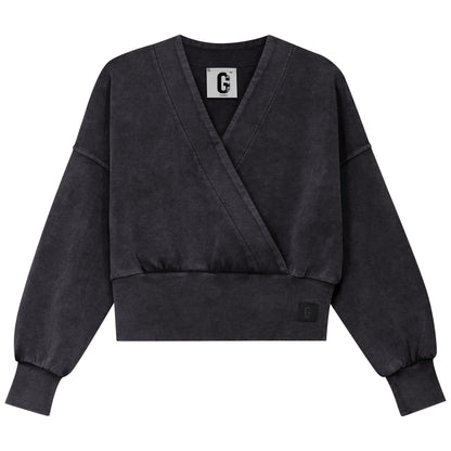 D940-BK - WRAP WASHED TOP