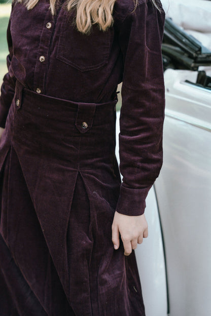 D916-BU - CORDUROY SHIRT