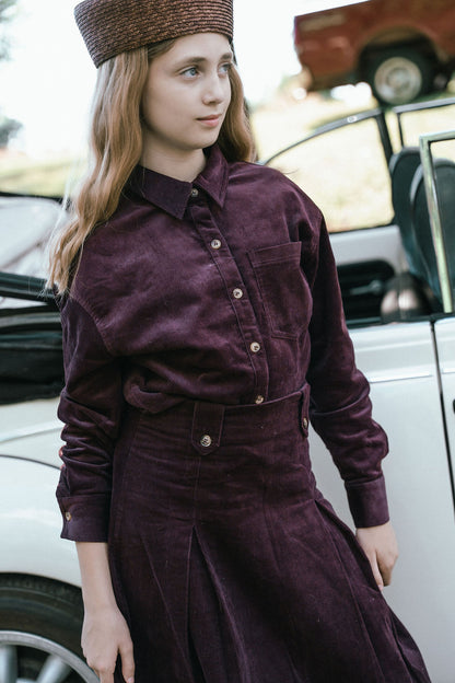 D916-BR - CORDUROY SHIRT