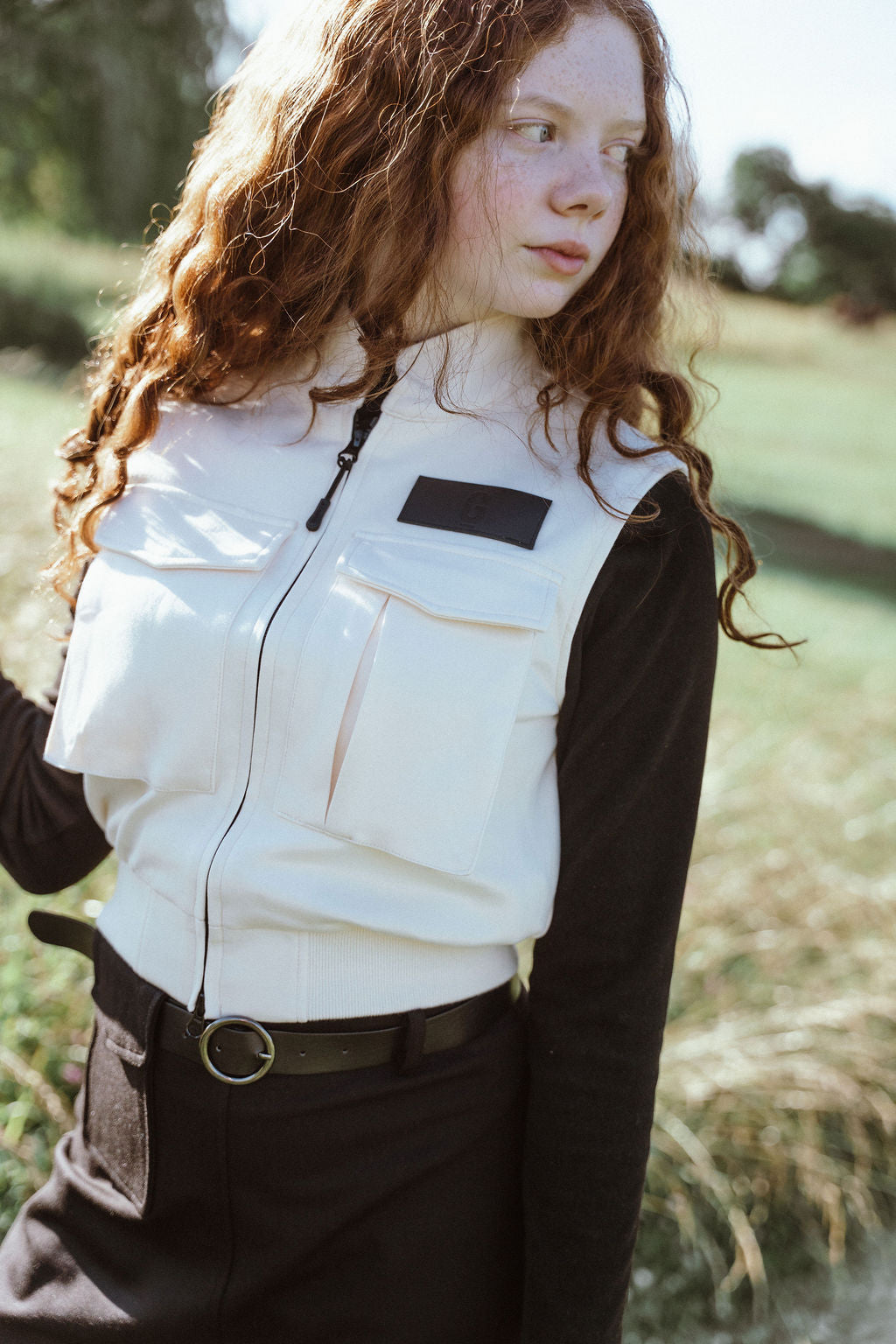 D936-BR - POCKET DETAIL VEST