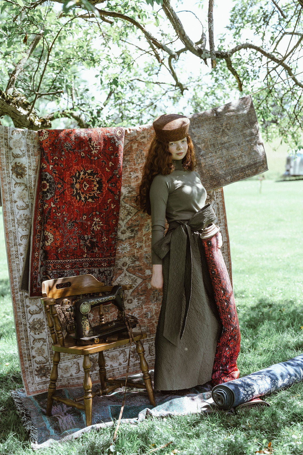 G988-GN - BROCADE SKIRT