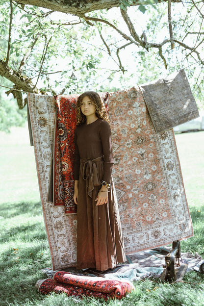 G900-BR - MIXED MEDIA DRESS