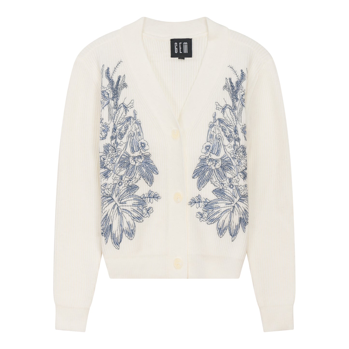 G568-FNA - EMBROIDERED CARDIGAN