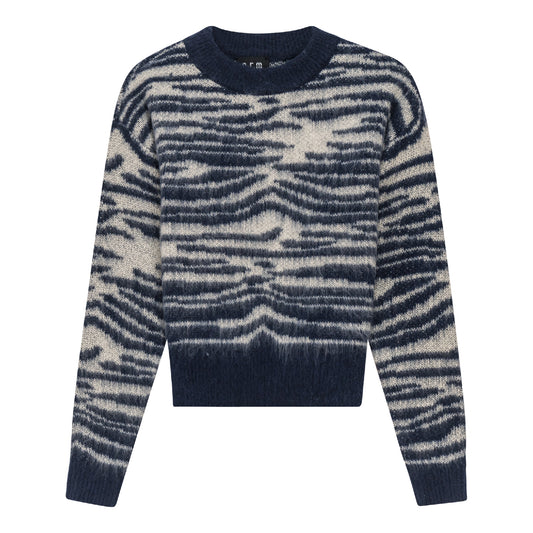 G572-FNA - ZEBRA PATTERN SWEATER