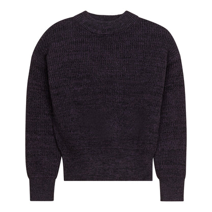 G596-PL - MARLED KNIT MOCK NECK