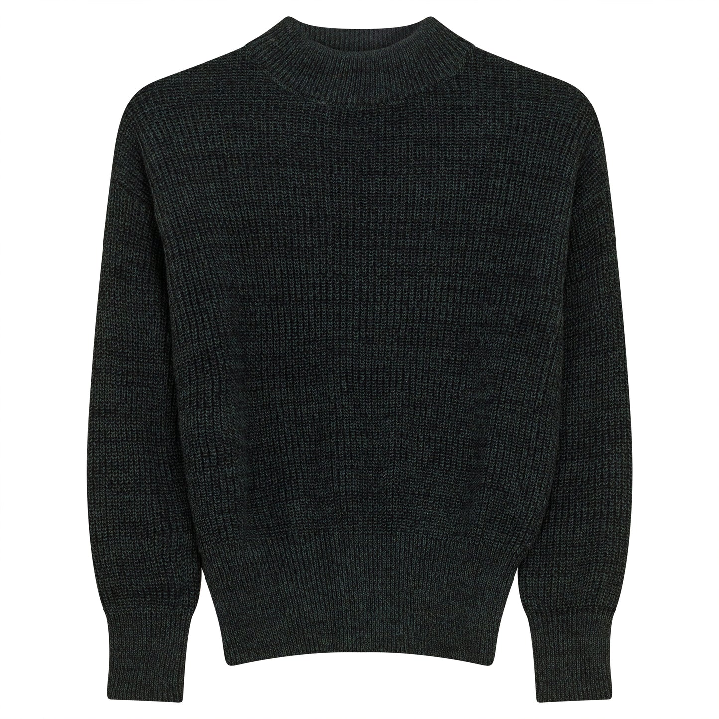 G596-RA - MARLED KNIT MOCK NECK