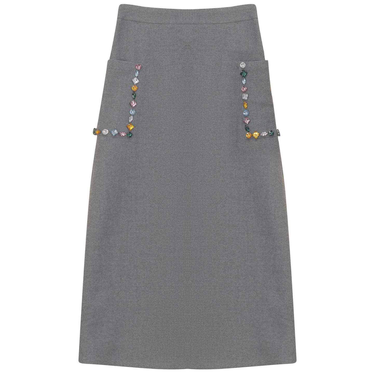 CRYSTAL EMBELLISHED POCKET SKIRT