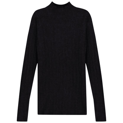 RIBBED MOCK NECK