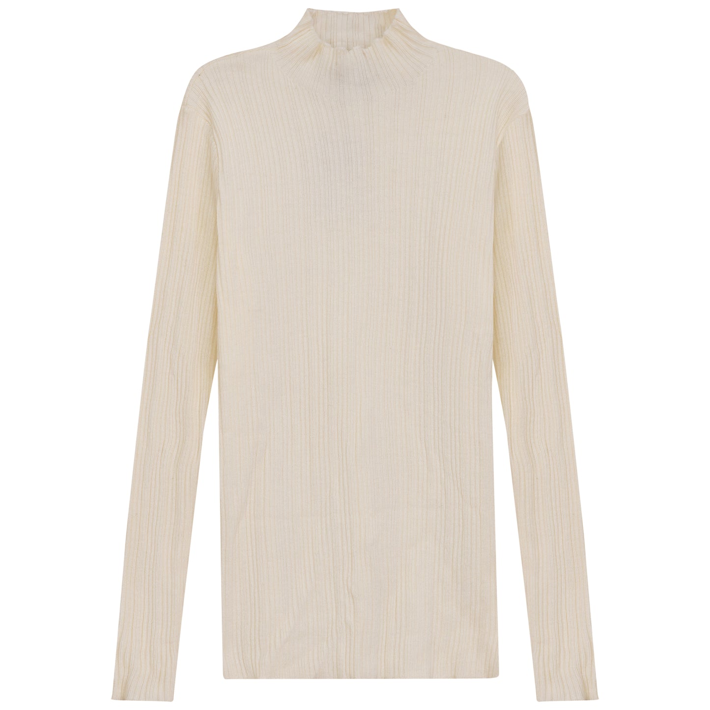 RIBBED MOCK NECK