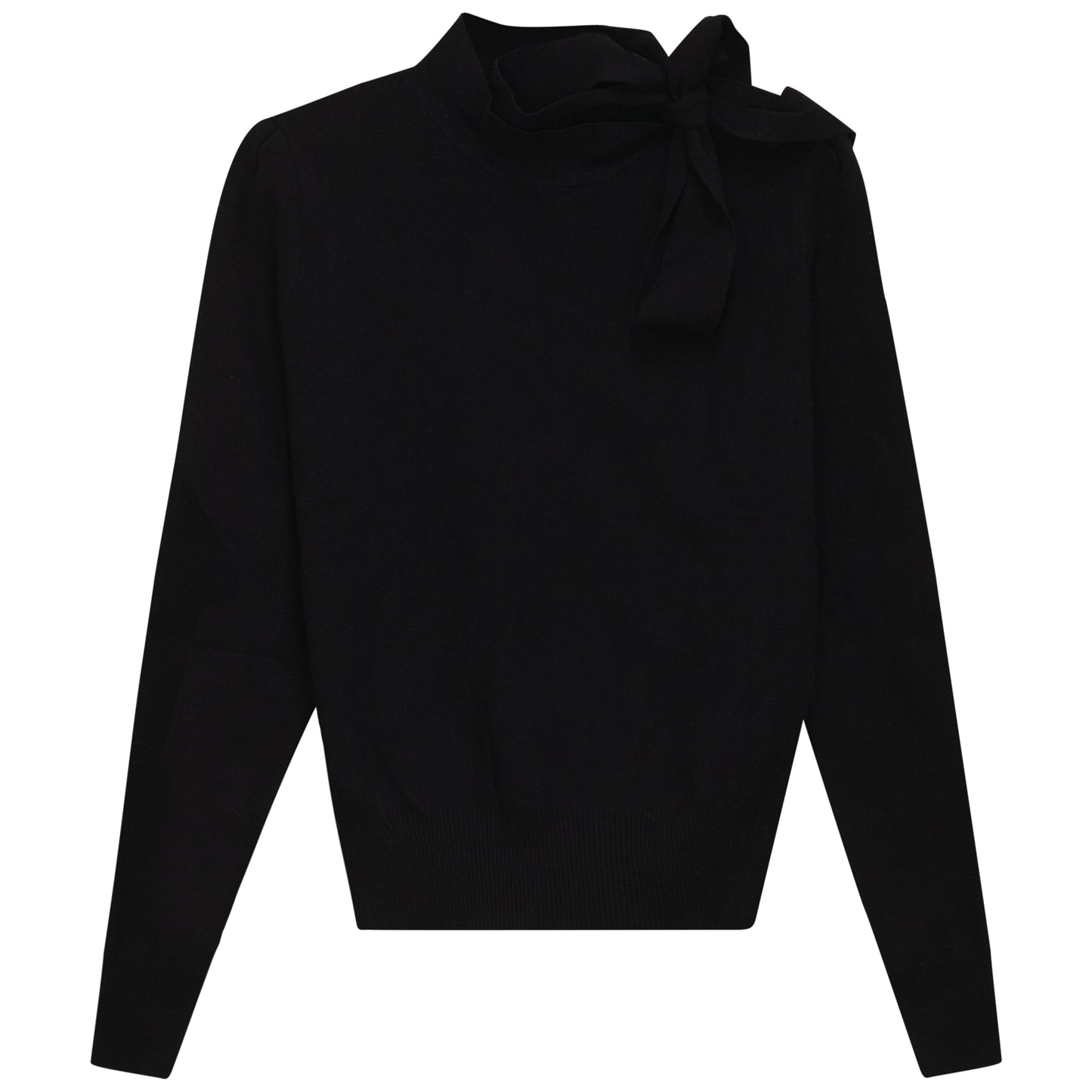 TIE NECK SWEATER
