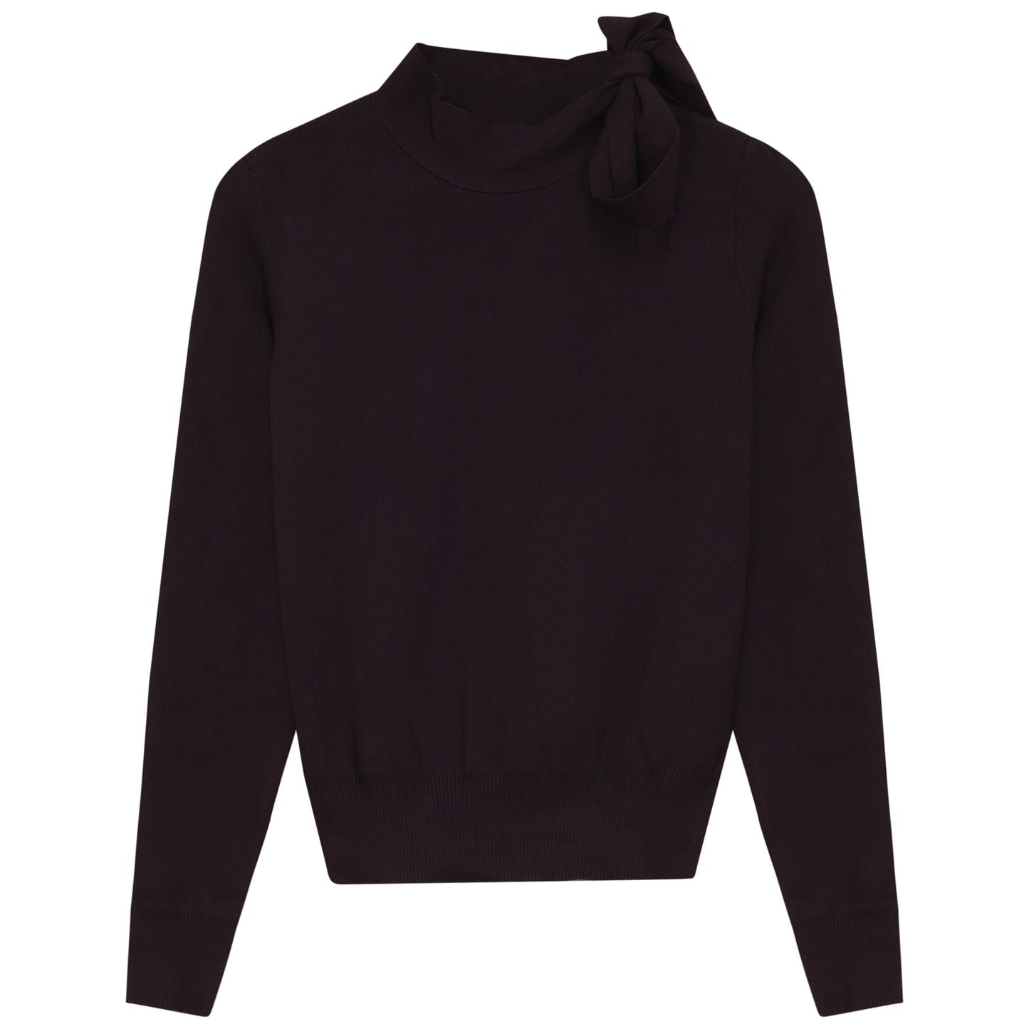 TIE NECK SWEATER