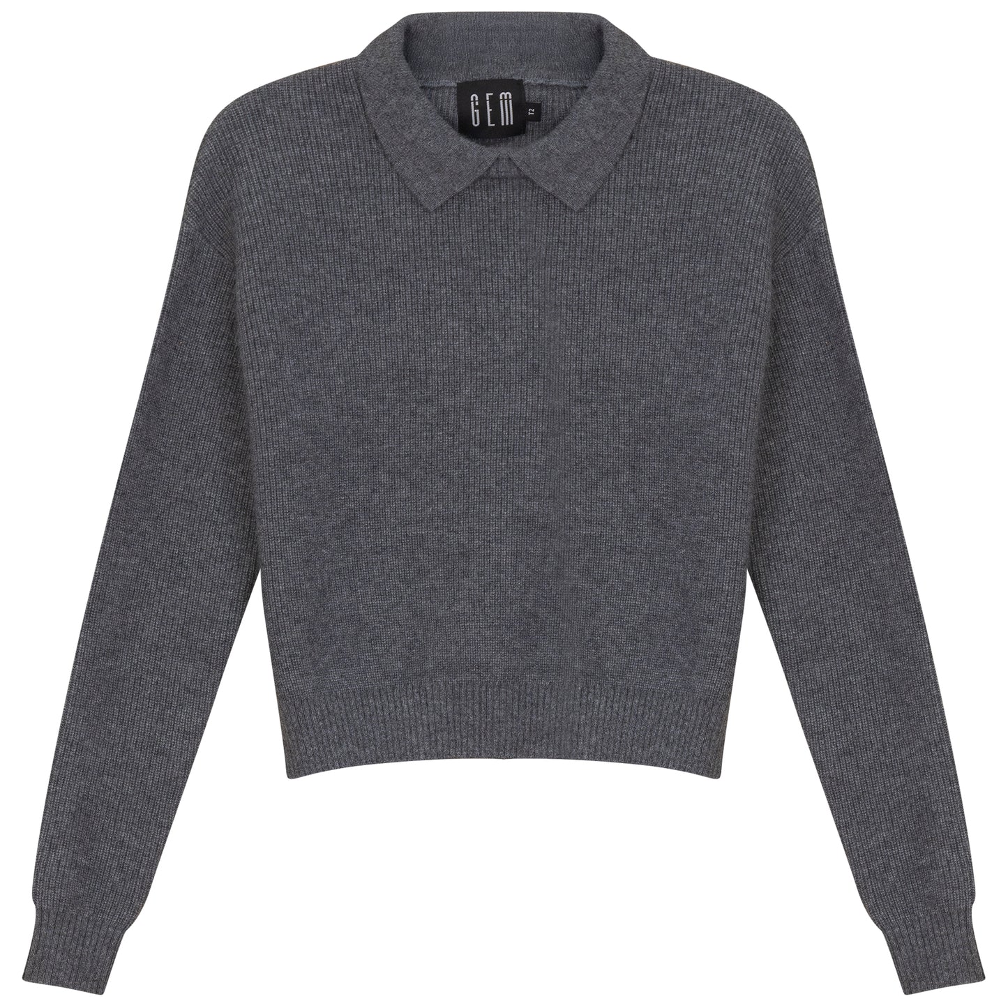 CREW NECK SWEATER WITH COLLAR