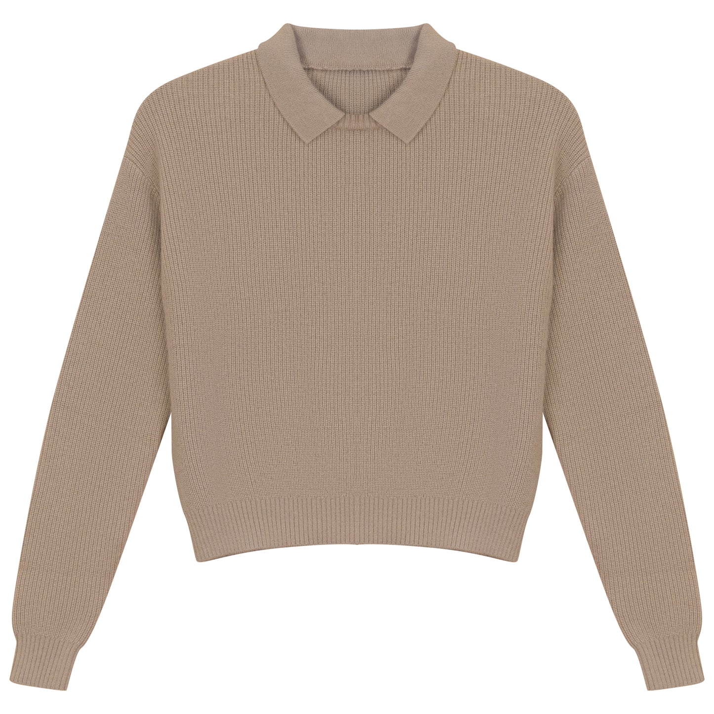 CREW NECK SWEATER WITH COLLAR
