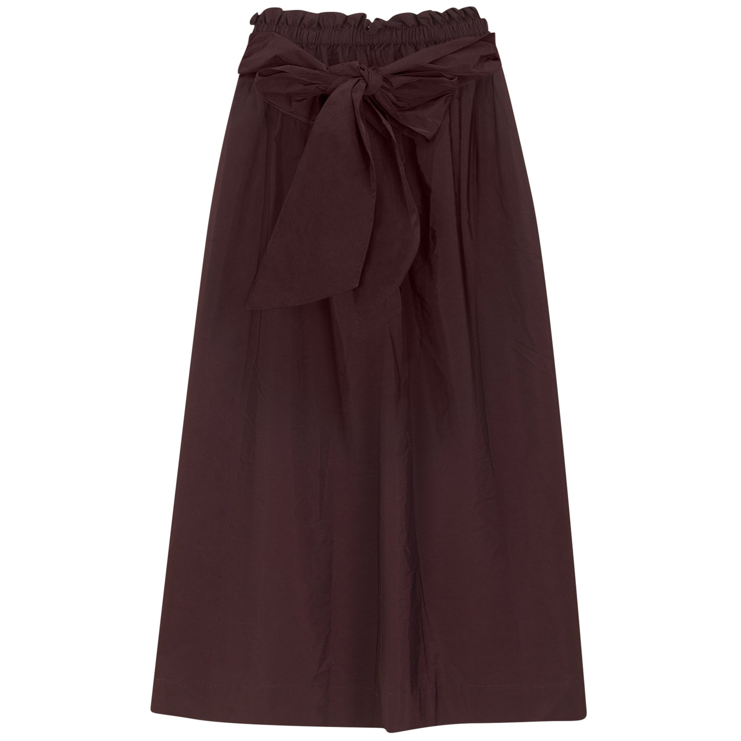 TAFFETA GATHERED SKIRT