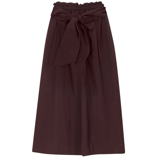 TAFFETA GATHERED SKIRT