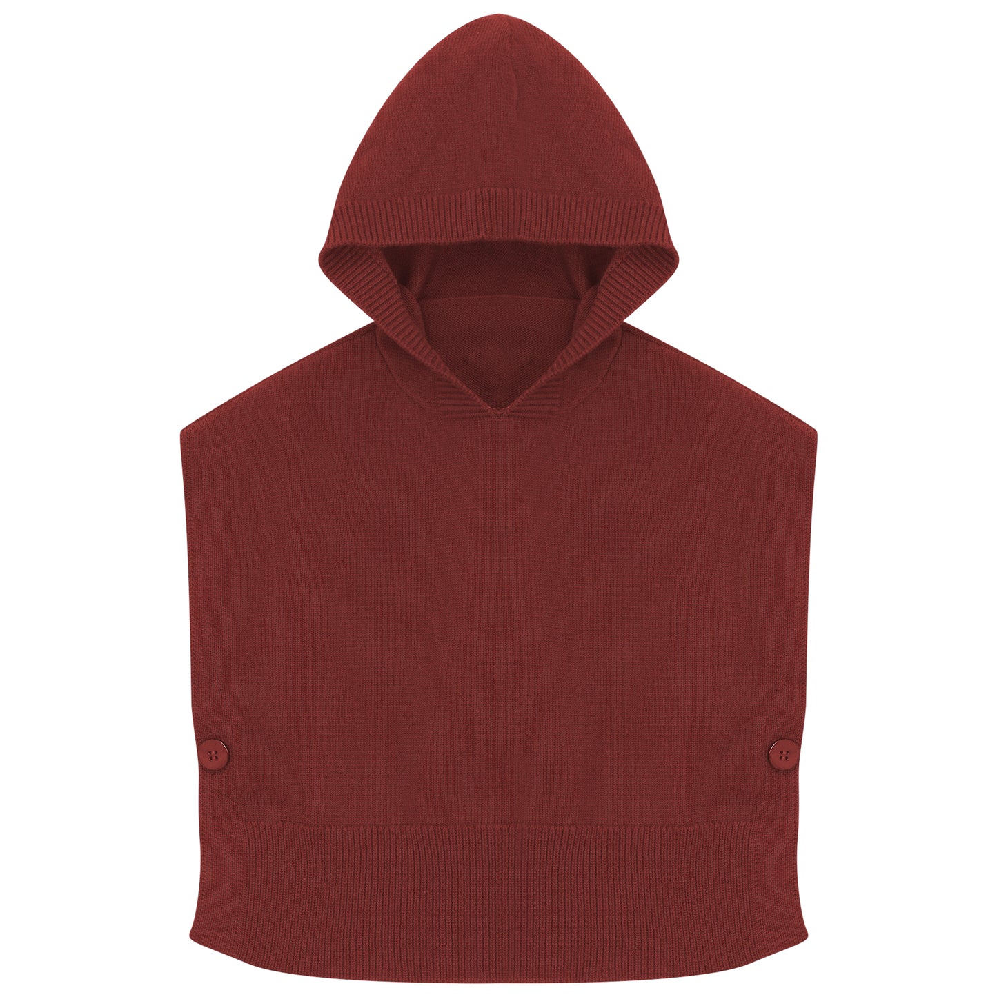 KNIT HOODED VEST