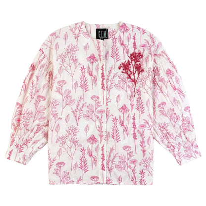 G848-PI - FLORAL PRINTED SHIRT