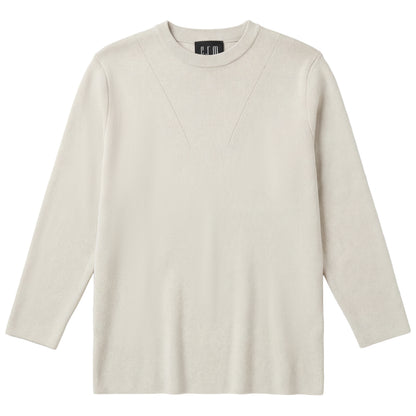 G850-BE - METALLIC KNIT SWEATER