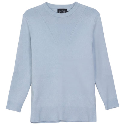 G850-BL - METALLIC KNIT SWEATER
