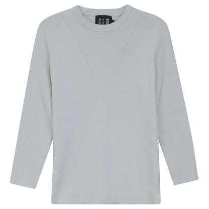 G850-MI - METALLIC KNIT SWEATER