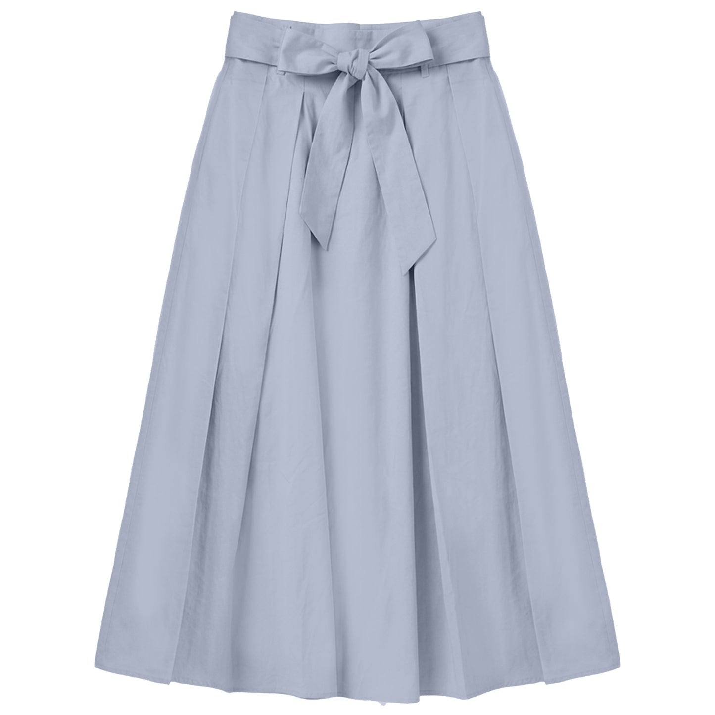 G860-BL - FRONT BOW DETAIL TAFFETA SKIRT