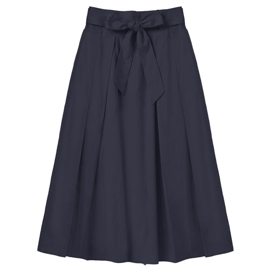G860-NA - FRONT BOW DETAIL TAFFETA SKIRT