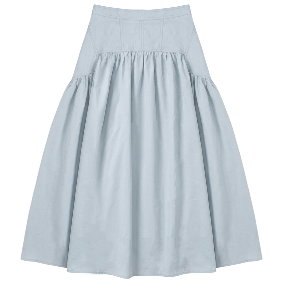 G862-BL - LOW CUT FULL TAFFETA SKIRT