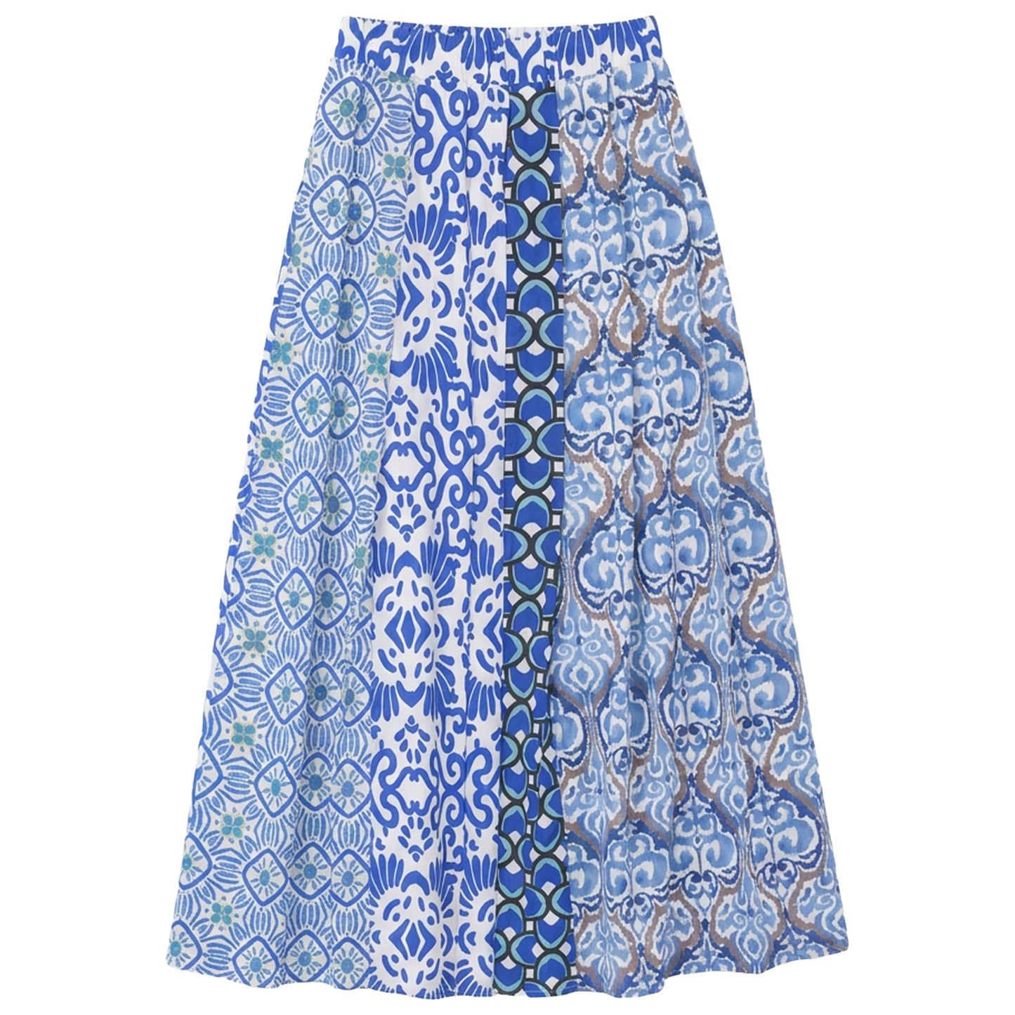 G867-RO - PLEATED PRINTED SKIRT