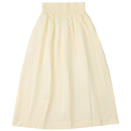 G868-YE - SMOCKED YOKE SKIRT