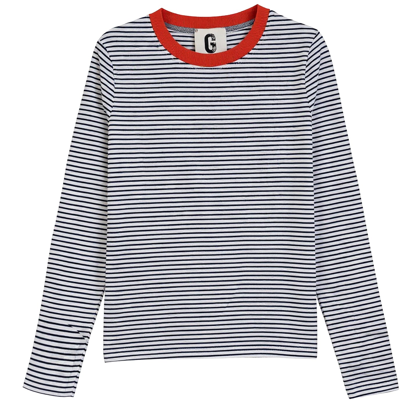 G876-NA - CONTRAST COLOR STRIPED TEE