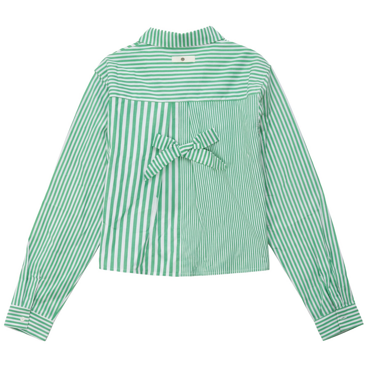 G884-GN - PINSTRIPE COLOR BLOCK SHIRT