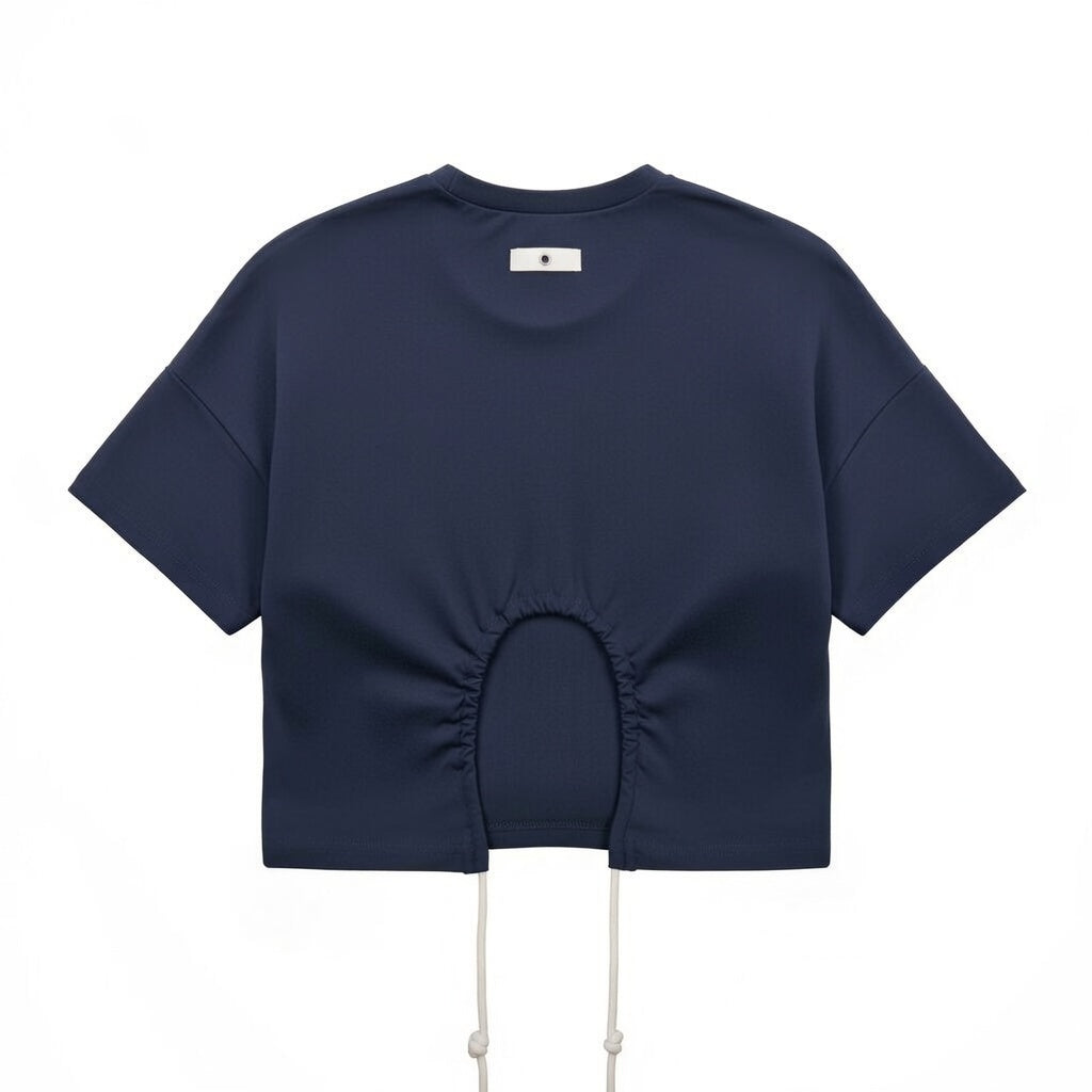 G886-NA - DRAWSTRING OPEN BACK TOP