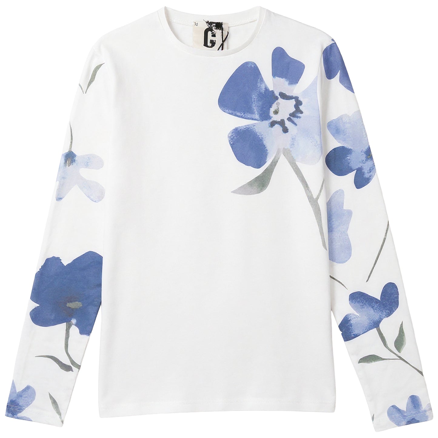 G887-BL - PRINTED SLEEVE TEE