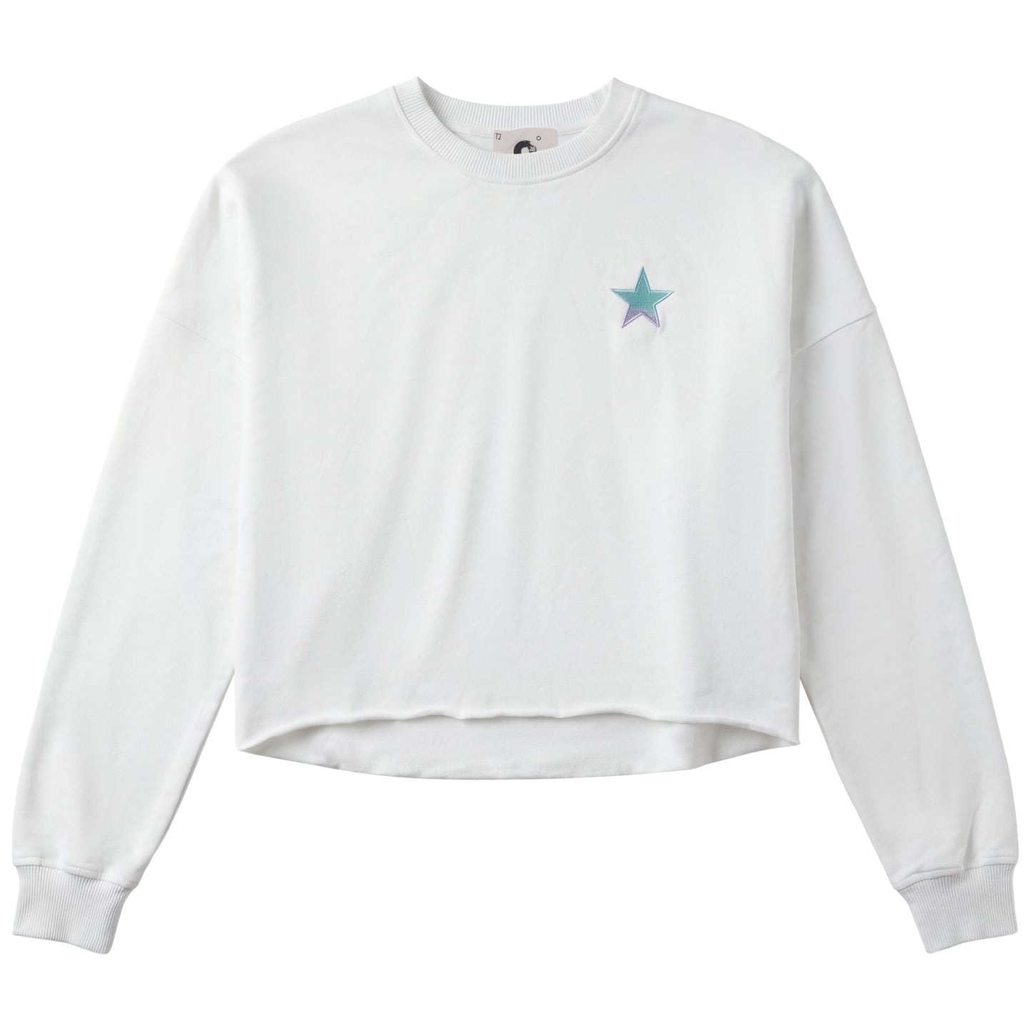 G889-WH - LOOSE FITTED CROPPED TOP