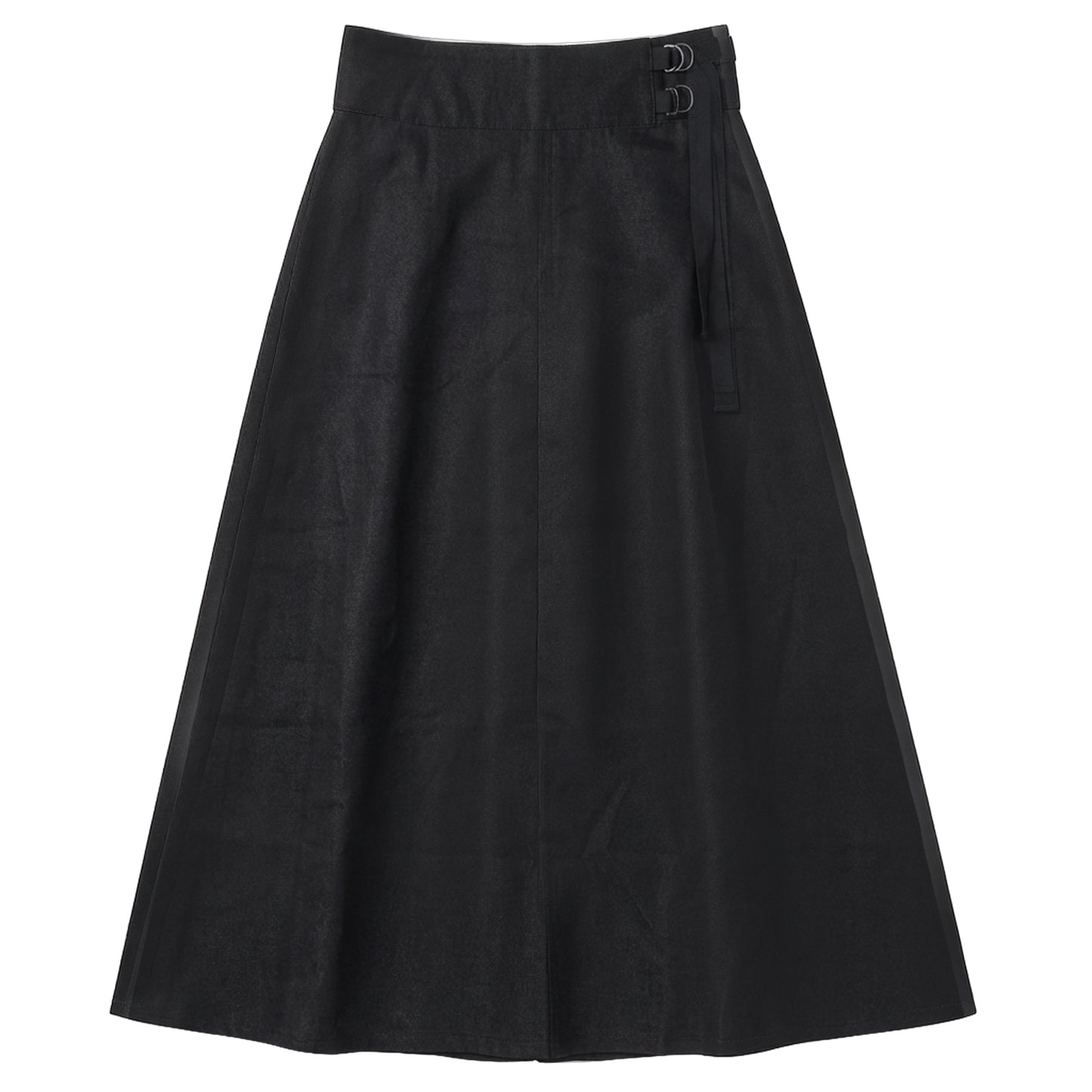 G891-BKDE - DENIM FRONT BUCKLE SKIRT