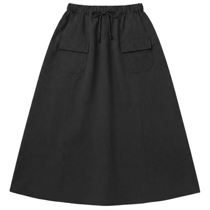 G895-BK - CARGO POCKET SKIRT