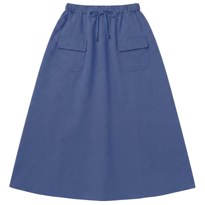 G895-BL - CARGO POCKET SKIRT