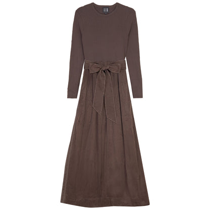 G900-BR - MIXED MEDIA DRESS