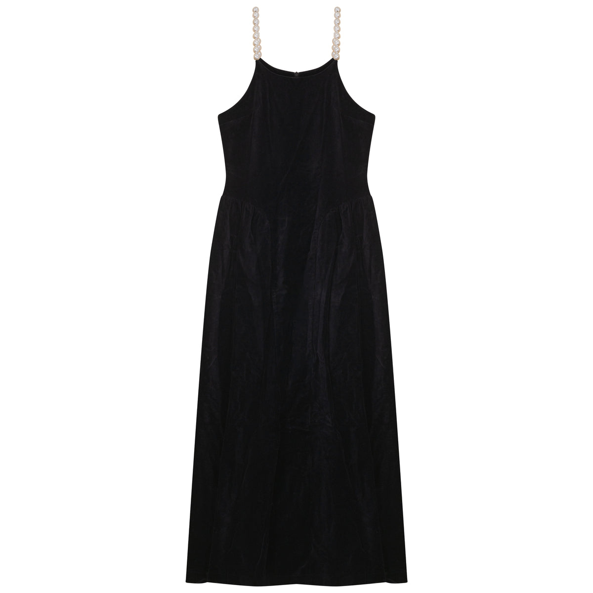 G903-BK - PEARL STRAP JUMPER WITH TURTLENECK