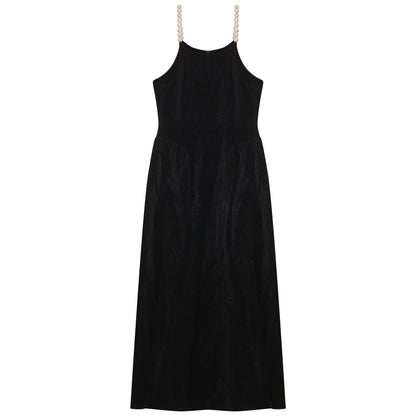 G903-BK - PEARL STRAP JUMPER WITH TURTLENECK