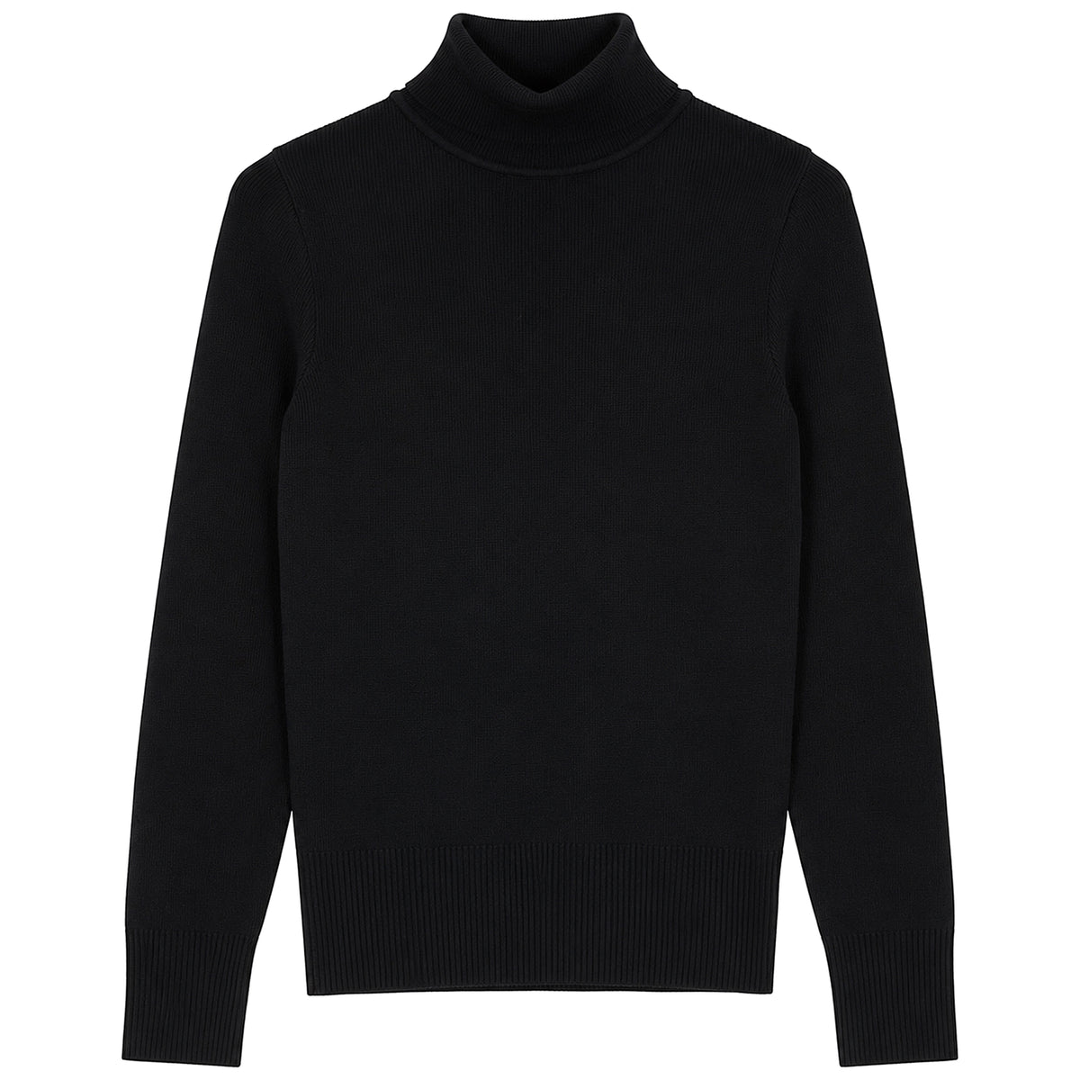 G903-BK - PEARL STRAP JUMPER WITH TURTLENECK