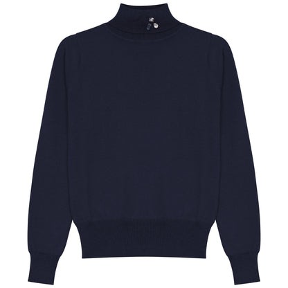 G972-NA - TURTLENECK WITH BROOCH