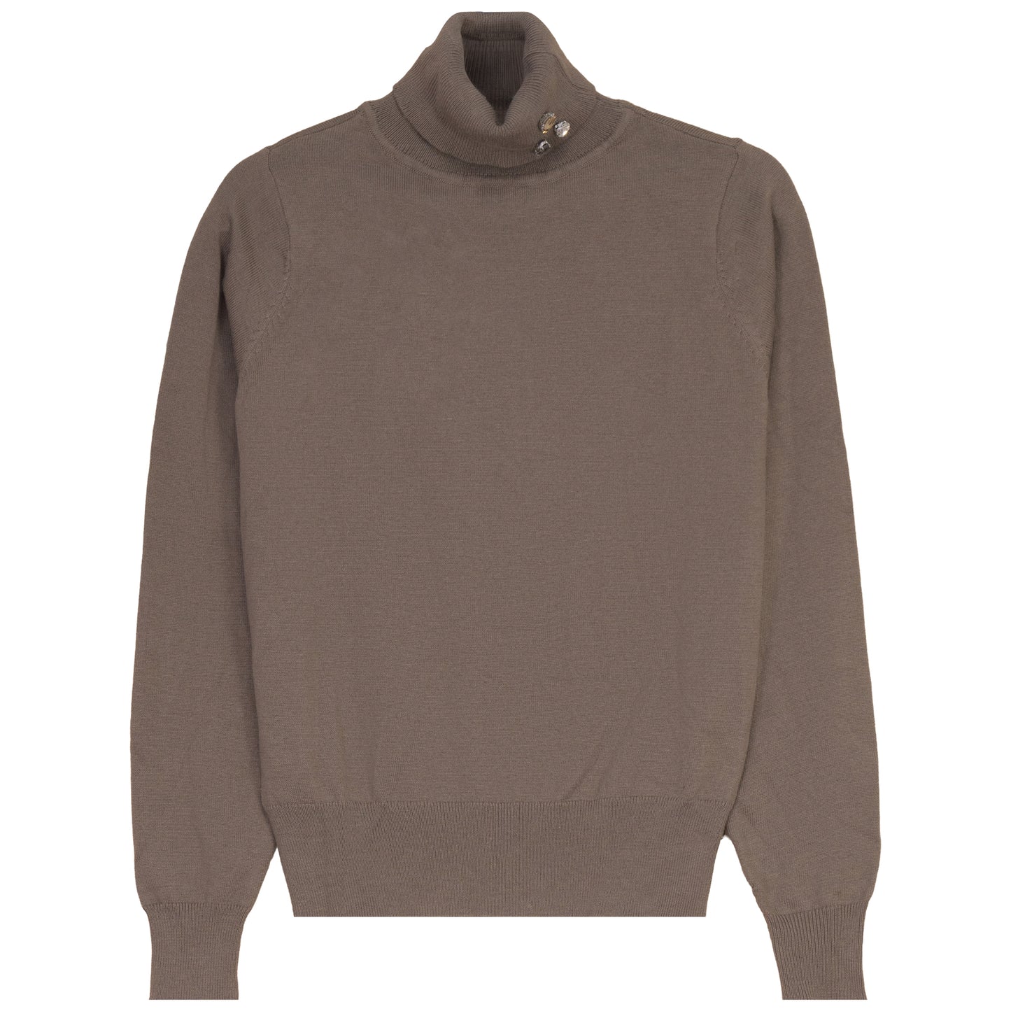 G972-TA - TURTLENECK WITH BROOCH