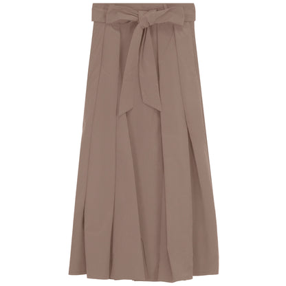 G990-TA - BOW DETAIL TAFFETA SKIRT