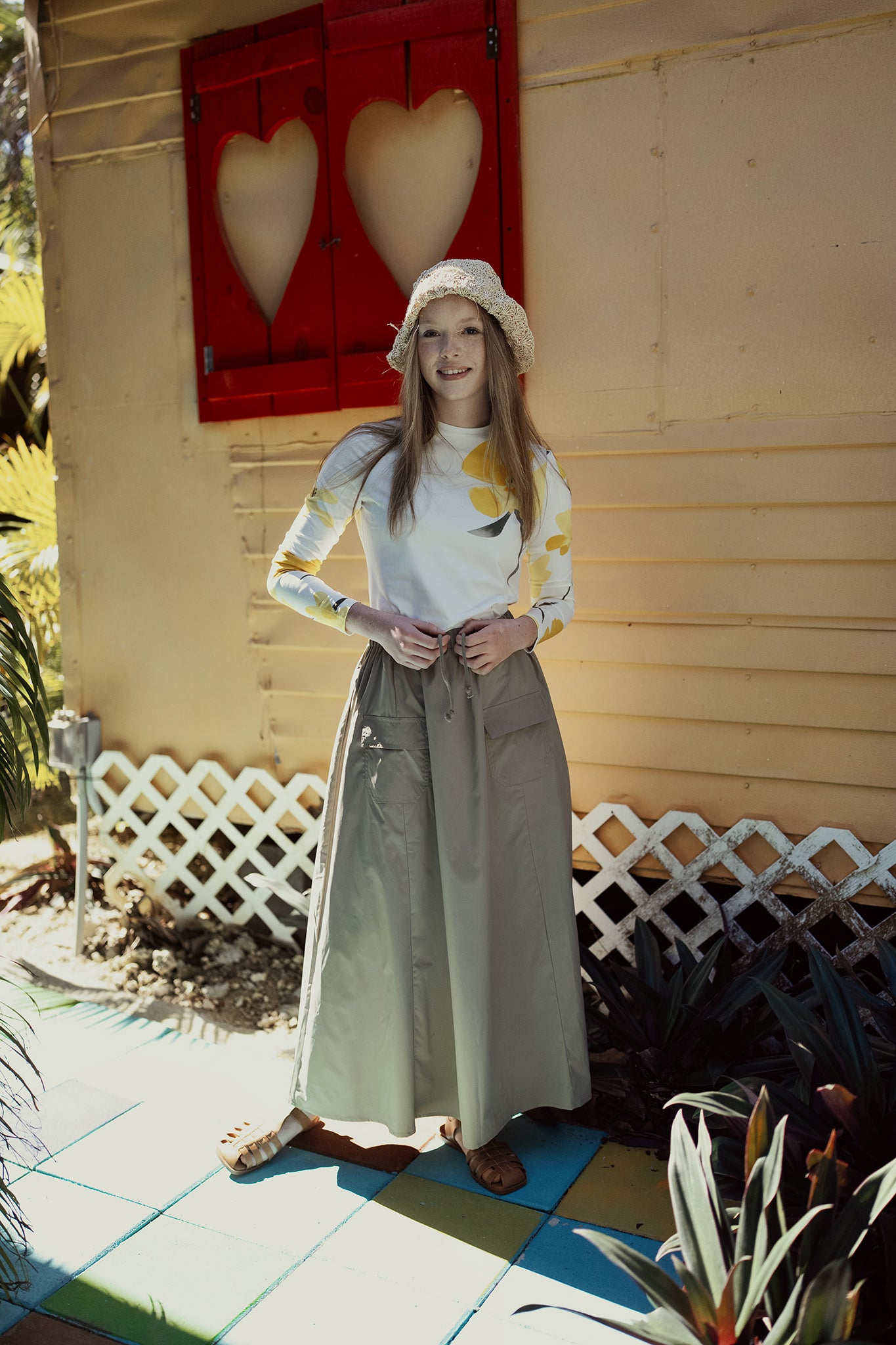 G895-BL - CARGO POCKET SKIRT