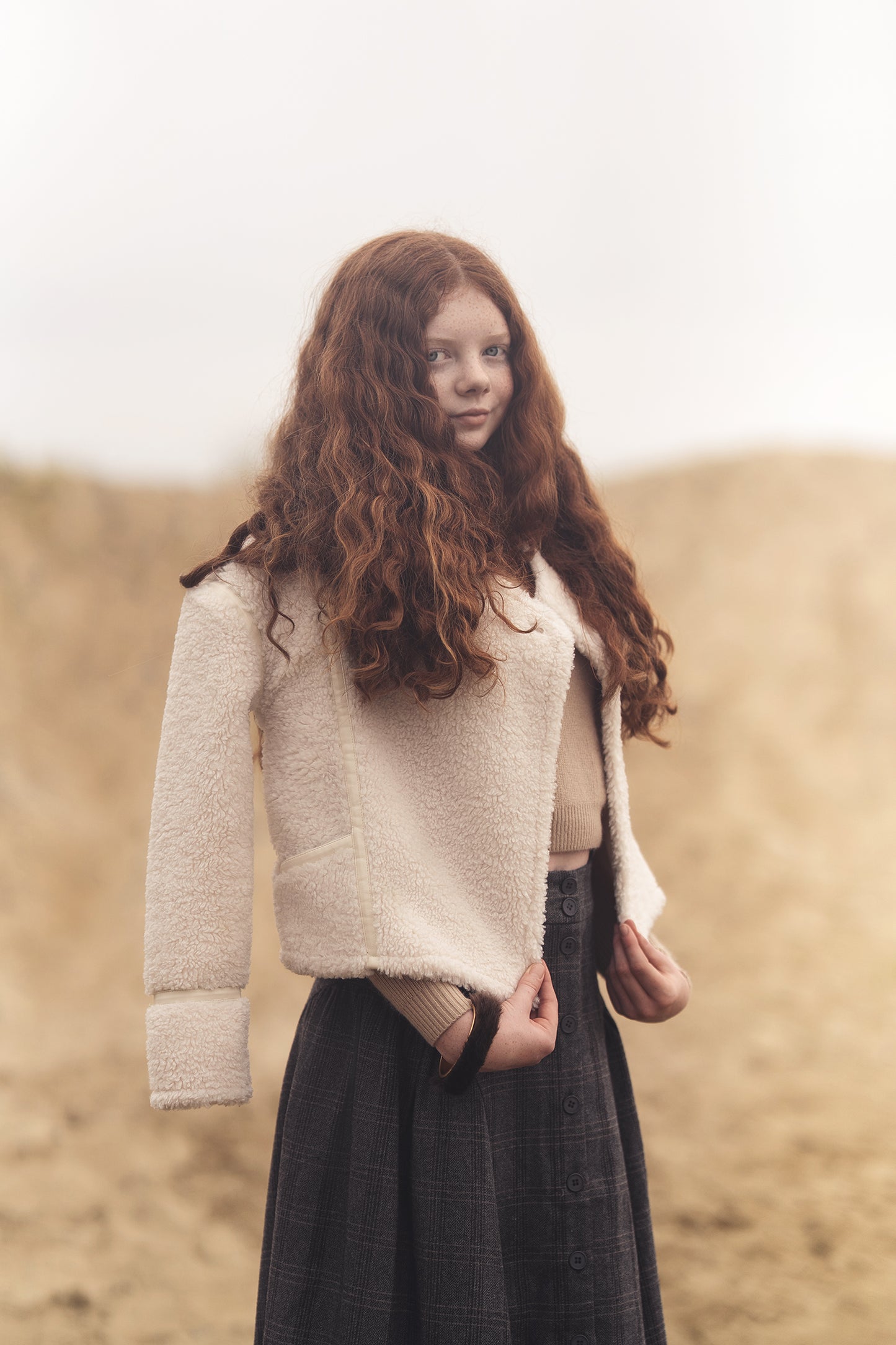 LEATHER TRIM FUR JACKET