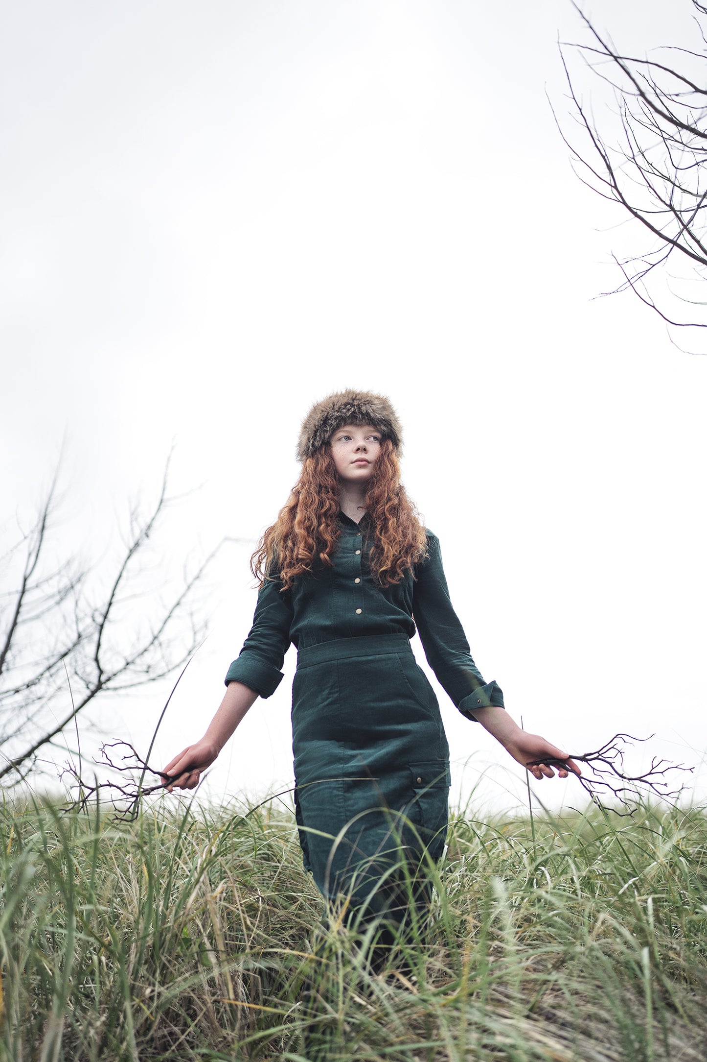 CARGO POCKET CORDUROY SKIRT