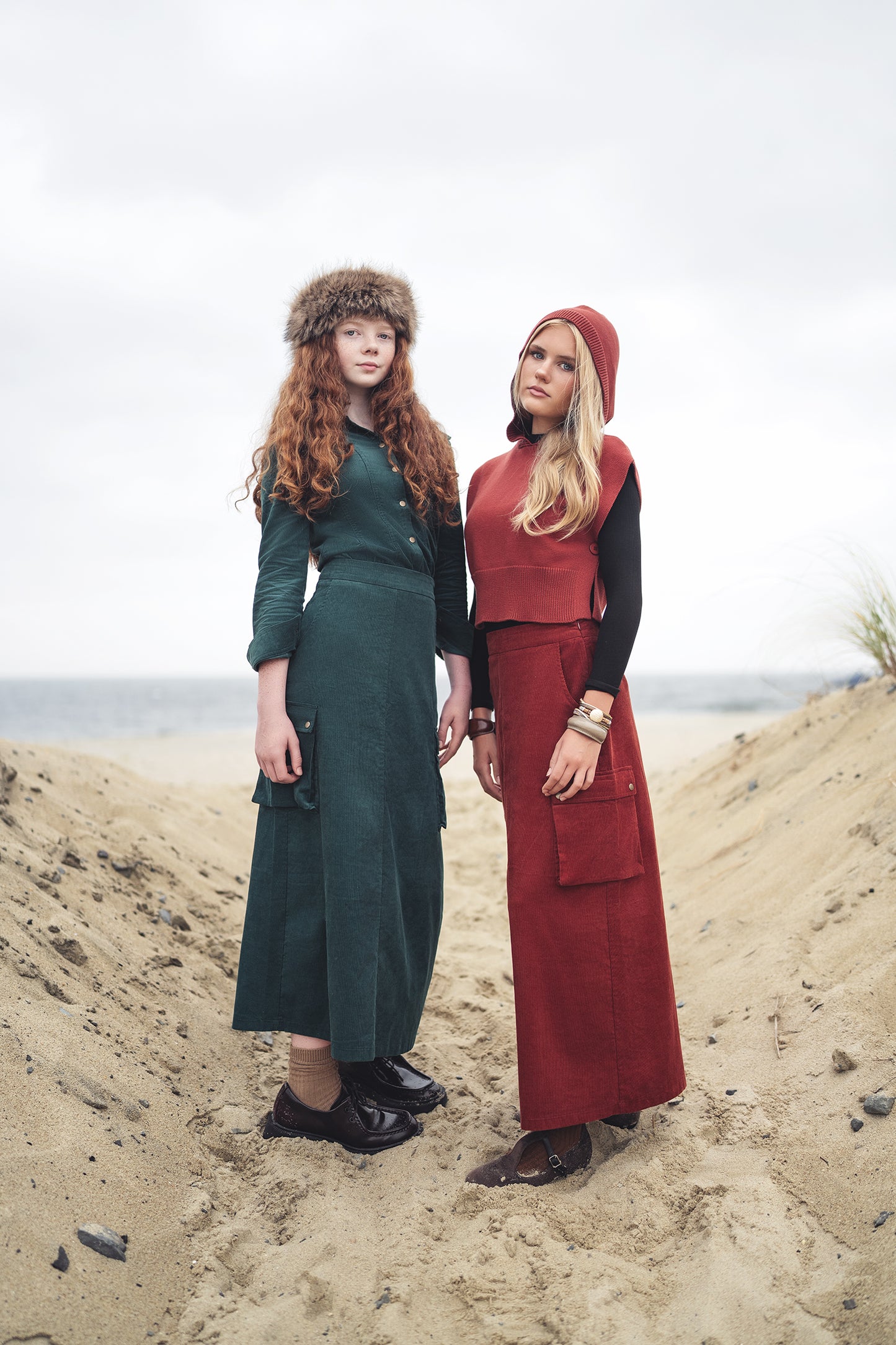 CARGO POCKET CORDUROY SKIRT